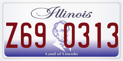 IL license plate Z690313