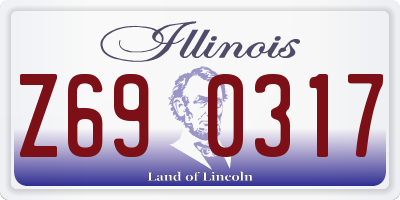 IL license plate Z690317