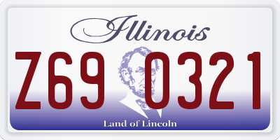IL license plate Z690321