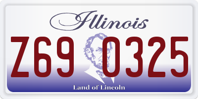 IL license plate Z690325