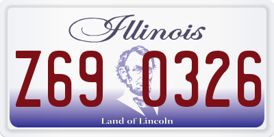 IL license plate Z690326