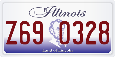 IL license plate Z690328