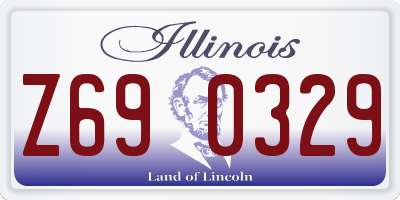 IL license plate Z690329