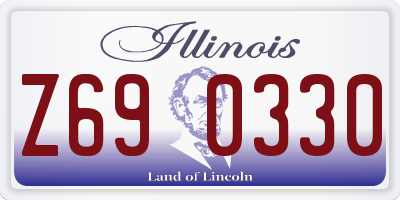 IL license plate Z690330
