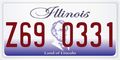 IL license plate Z690331