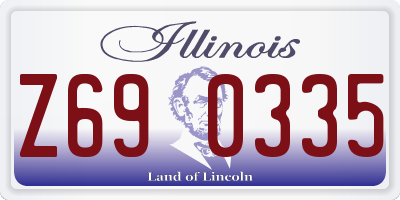 IL license plate Z690335