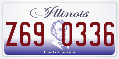 IL license plate Z690336