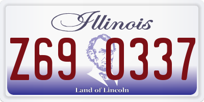 IL license plate Z690337