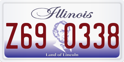 IL license plate Z690338