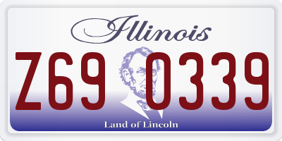 IL license plate Z690339