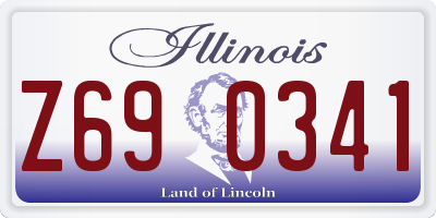 IL license plate Z690341