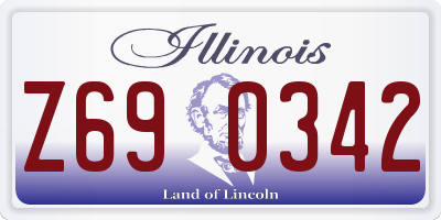 IL license plate Z690342