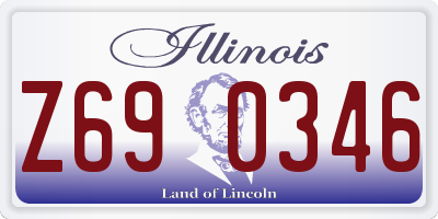 IL license plate Z690346