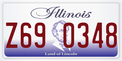 IL license plate Z690348