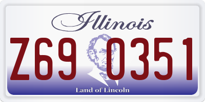 IL license plate Z690351
