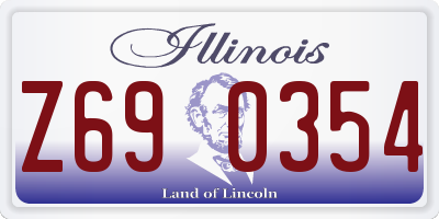 IL license plate Z690354