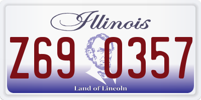 IL license plate Z690357