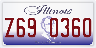 IL license plate Z690360