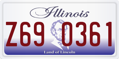 IL license plate Z690361
