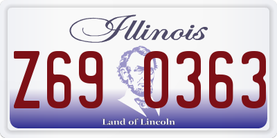 IL license plate Z690363