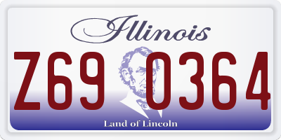 IL license plate Z690364