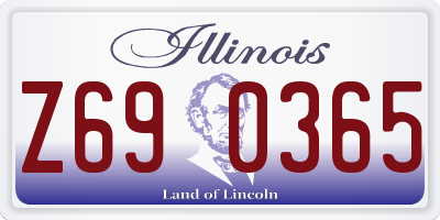 IL license plate Z690365