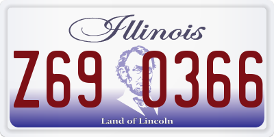 IL license plate Z690366