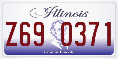 IL license plate Z690371