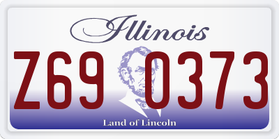 IL license plate Z690373
