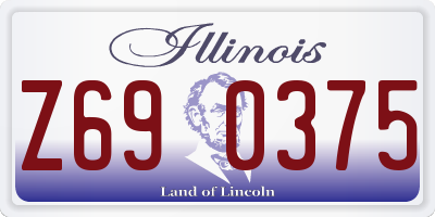 IL license plate Z690375