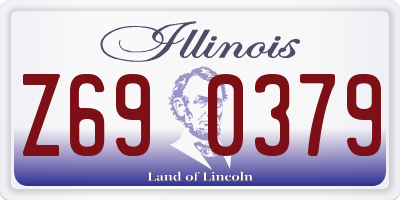 IL license plate Z690379
