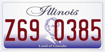 IL license plate Z690385