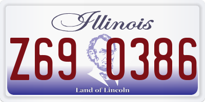 IL license plate Z690386
