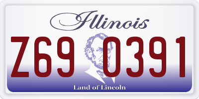 IL license plate Z690391