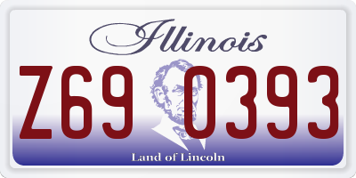 IL license plate Z690393