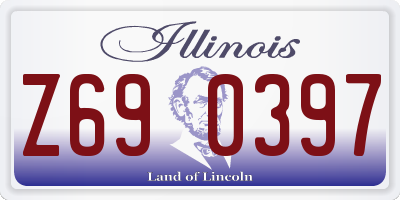 IL license plate Z690397