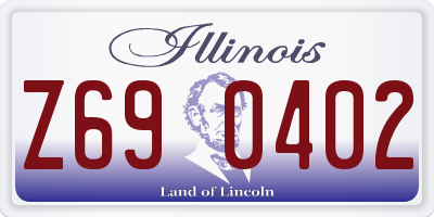 IL license plate Z690402