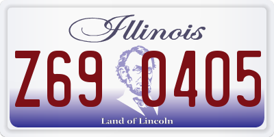 IL license plate Z690405