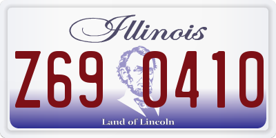 IL license plate Z690410