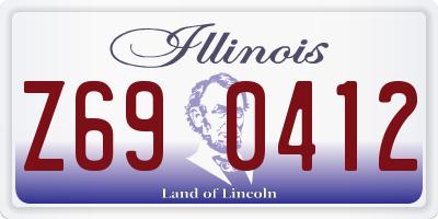 IL license plate Z690412