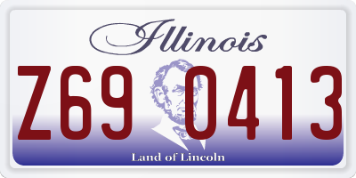 IL license plate Z690413