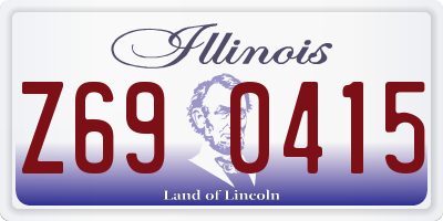 IL license plate Z690415