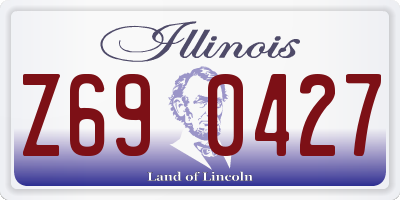 IL license plate Z690427