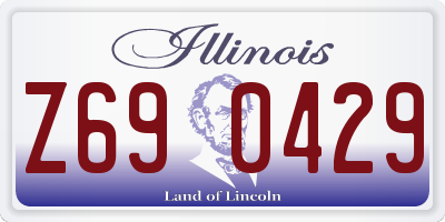 IL license plate Z690429