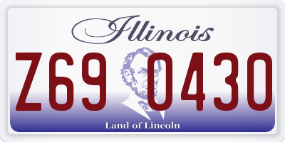IL license plate Z690430