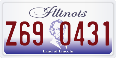 IL license plate Z690431