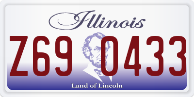 IL license plate Z690433