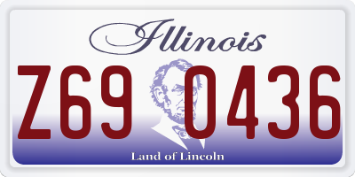 IL license plate Z690436