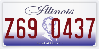 IL license plate Z690437