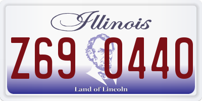 IL license plate Z690440